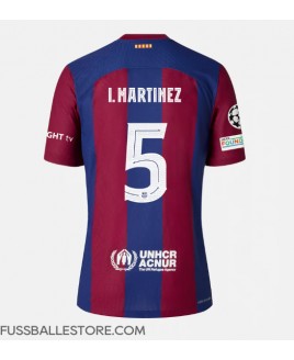 Günstige Barcelona Inigo Martinez #5 Heimtrikot 2023-24 Kurzarm